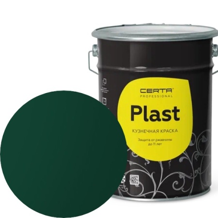 CERTA PLAST Полуглянцевый Зеленый RAL 6005 4кг