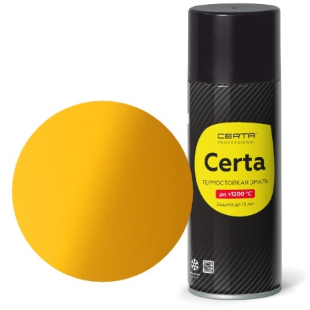 CERTA  до 400°С  желтый (~RAL 1003) аэрозоль