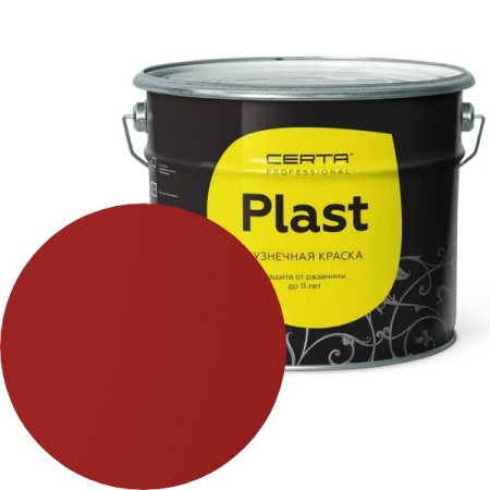 CERTA PLAST Полуглянцевый Красный  RAL 3002 10кг