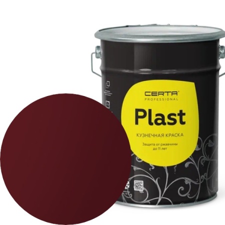 CERTA PLAST Полуглянцевый Вишневый  RAL 3005 4кг