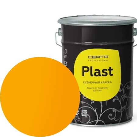 CERTA PLAST Полуглянцевый Желтый  RAL 1003 4 кг